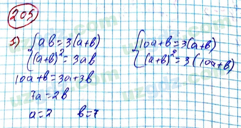 Алгебра Алимов 9 класс 2019 Упражнение 205