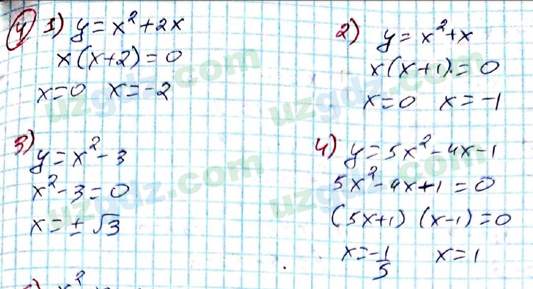 Алгебра Алимов 9 класс 2019 Упражнение 4