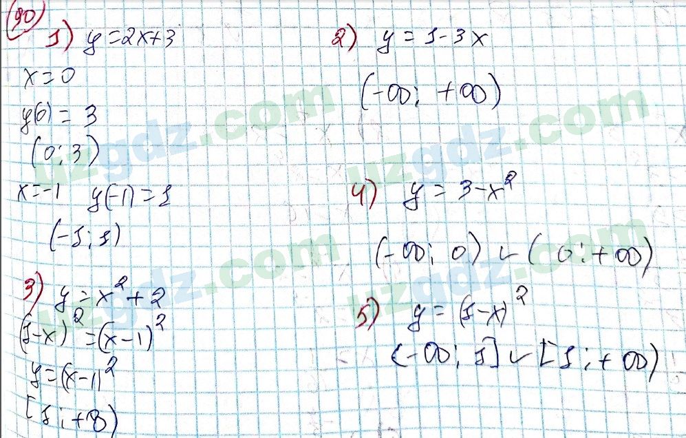 Алгебра Алимов 9 класс 2019 Упражнение 90