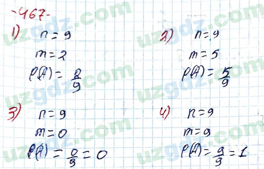 Алгебра Алимов 9 класс 2019 Упражнение 467