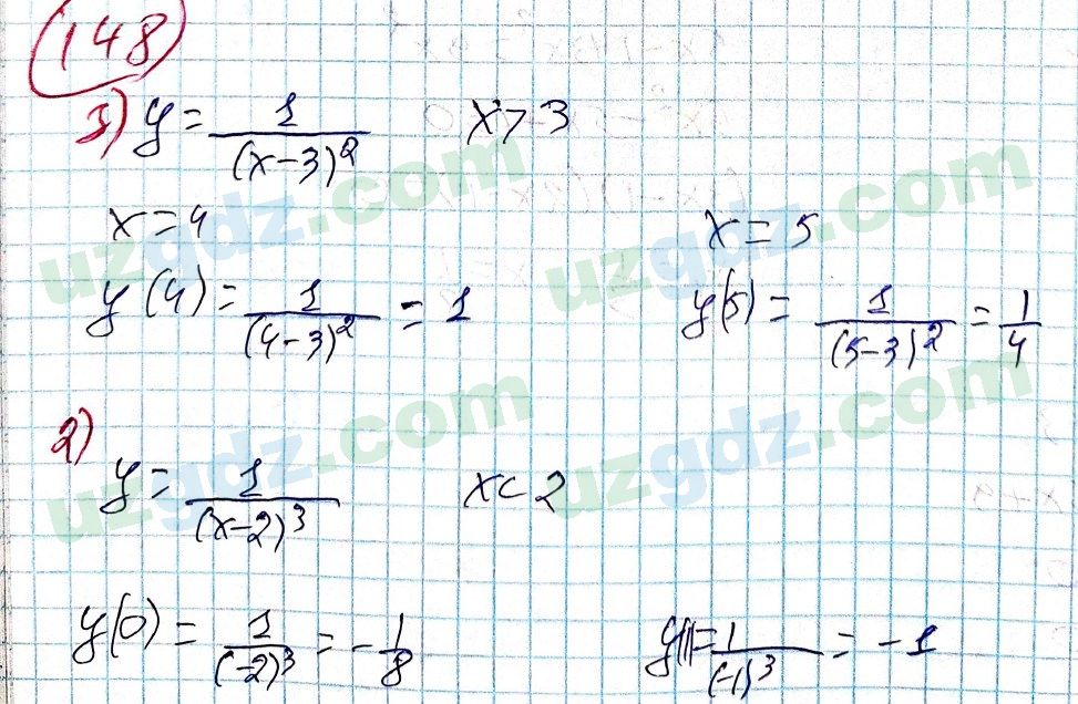 Алгебра Алимов 9 класс 2019 Упражнение 148