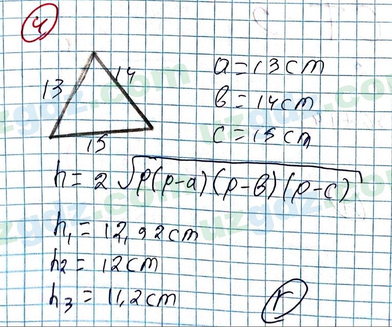 Геометрия Рахимкариев 8 класс 2019 Тест 4