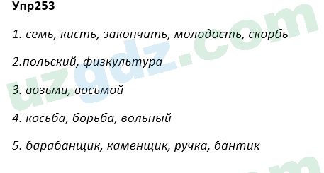 Русский язык Зеленина 5 класс 2020 Упражнение 253
