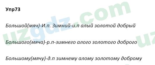 Русский язык Зеленина 5 класс 2020 Упражнение 73