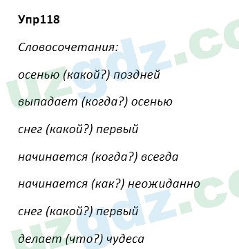 Русский язык Зеленина 5 класс 2020 Упражнение 118