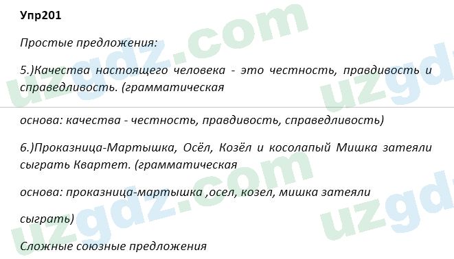 Русский язык Зеленина 5 класс 2020 Упражнение 201