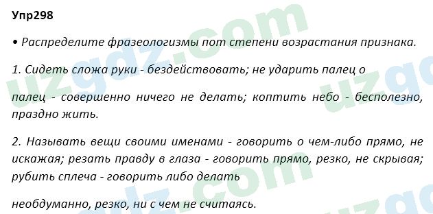 Русский язык Зеленина 5 класс 2020 Упражнение 298