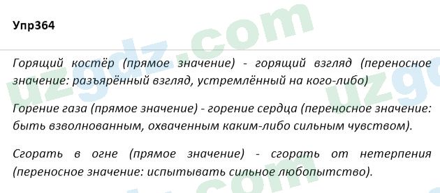 Русский язык Зеленина 5 класс 2020 Упражнение 364
