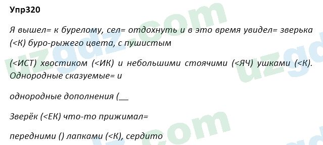 Русский язык Зеленина 5 класс 2020 Упражнение 320
