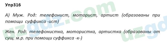 Русский язык Зеленина 5 класс 2020 Упражнение 316