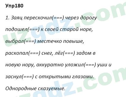 Русский язык Зеленина 5 класс 2020 Упражнение 180
