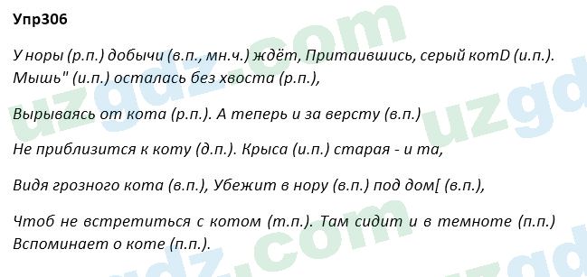 Русский язык Зеленина 5 класс 2020 Упражнение 306
