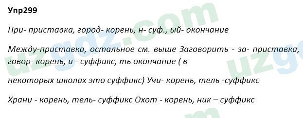Русский язык Зеленина 5 класс 2020 Упражнение 299