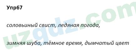 Русский язык Зеленина 5 класс 2020 Упражнение 67