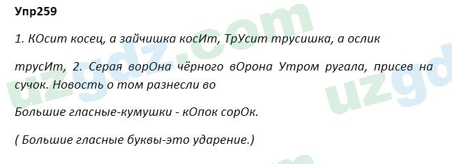 Русский язык Зеленина 5 класс 2020 Упражнение 259