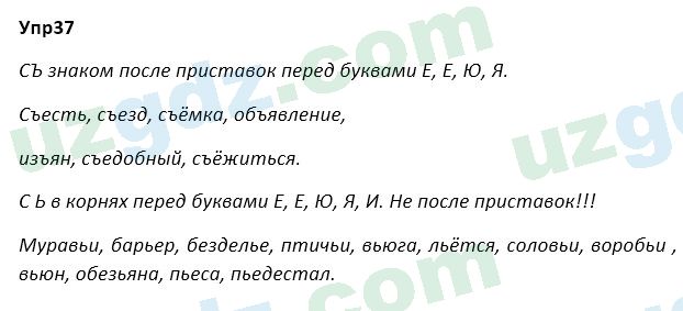 Русский язык Зеленина 5 класс 2020 Упражнение 37