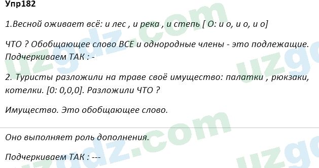 Русский язык Зеленина 5 класс 2020 Упражнение 182