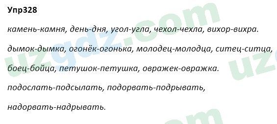 Русский язык Зеленина 5 класс 2020 Упражнение 328