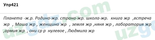 Русский язык Зеленина 5 класс 2020 Упражнение 421