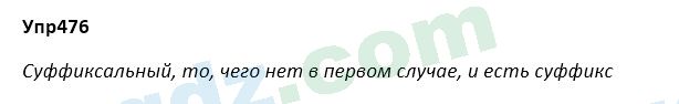 Русский язык Зеленина 5 класс 2020 Упражнение 476