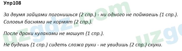 Русский язык Зеленина 5 класс 2020 Упражнение 108