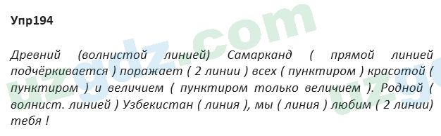 Русский язык Зеленина 5 класс 2020 Упражнение 194