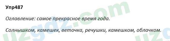 Русский язык Зеленина 5 класс 2020 Упражнение 487