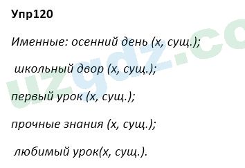 Русский язык Зеленина 5 класс 2020 Упражнение 120