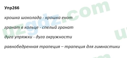 Русский язык Зеленина 5 класс 2020 Упражнение 266
