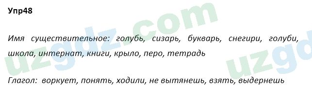 Русский язык Зеленина 5 класс 2020 Упражнение 48