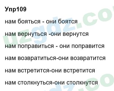 Русский язык Зеленина 6 класс 2017 Упражнение 109