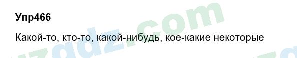 Русский язык Зеленина 6 класс 2017 Упражнение 466