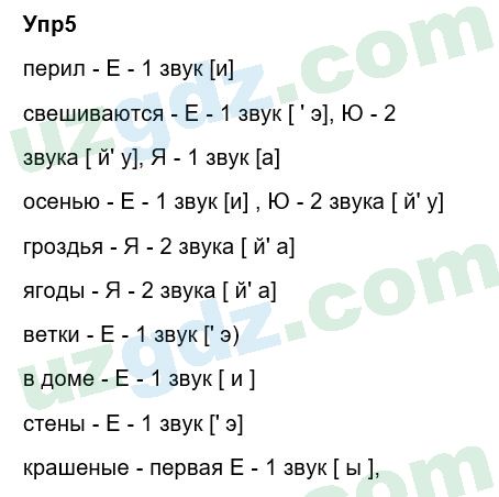 Русский язык Зеленина 6 класс 2017 Упражнение 5