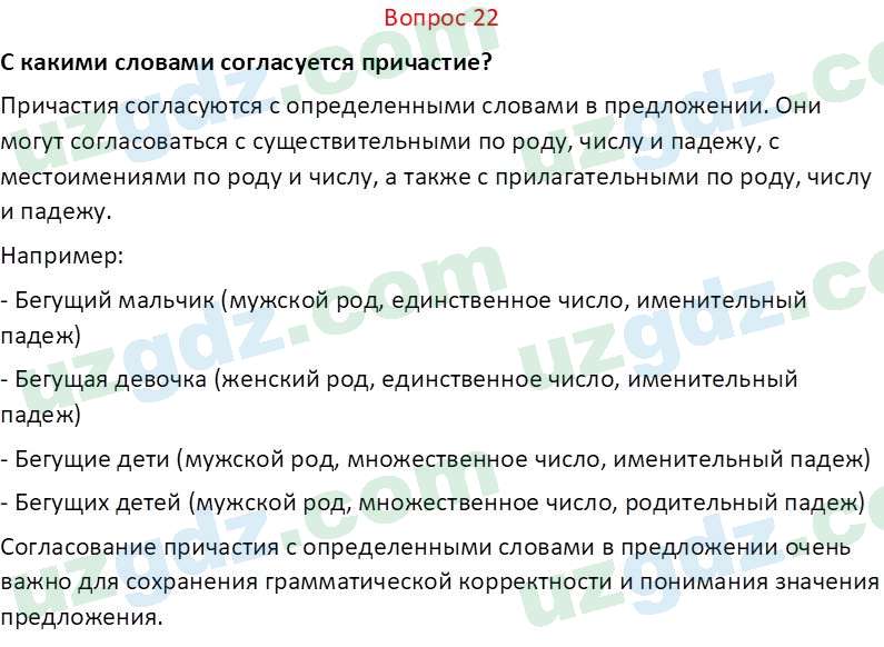 Русский язык Юнусовна Т. О. 7 класс 2022 Вопрос 22