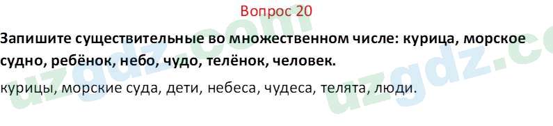 Русский язык Юнусовна Т. О. 7 класс 2022 Вопрос 20