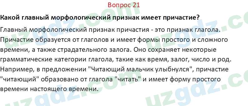 Русский язык Юнусовна Т. О. 7 класс 2022 Вопрос 21
