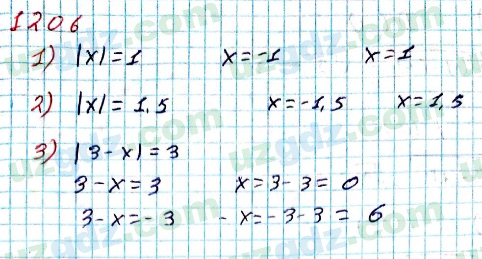 Математика Мирзаахмедов 6 класс 2017 Итоговое повторение 1206