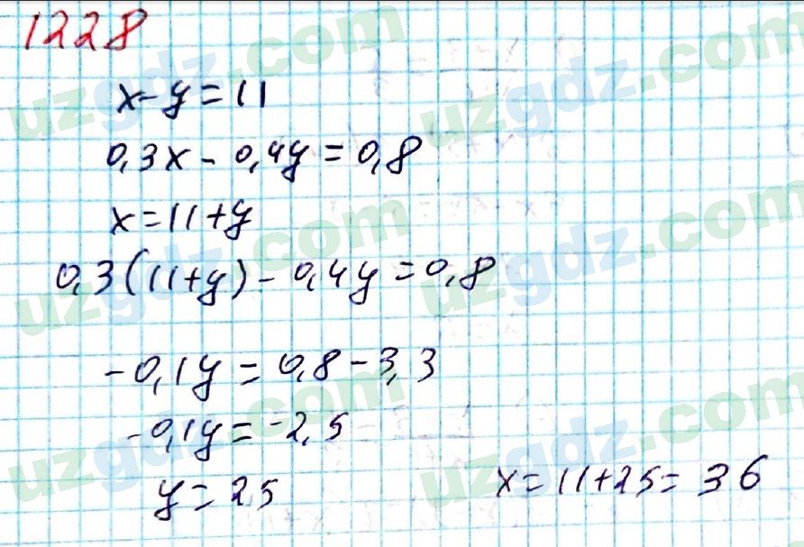 Математика Мирзаахмедов 6 класс 2017 Итоговое повторение 1228