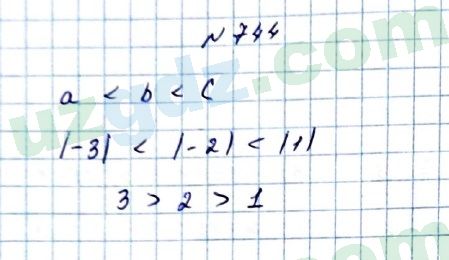Математика Мирзаахмедов 6 класс 2017 Упражнение 744