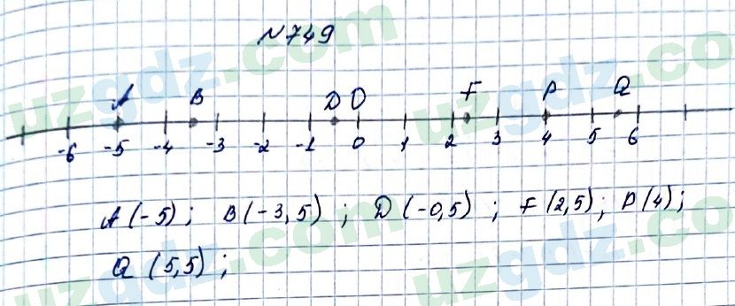 Математика Мирзаахмедов 6 класс 2017 Упражнение 749