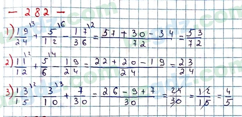 Математика Мирзаахмедов 6 класс 2017 Упражнение 282