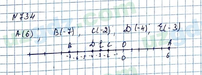 Математика Мирзаахмедов 6 класс 2017 Упражнение 734