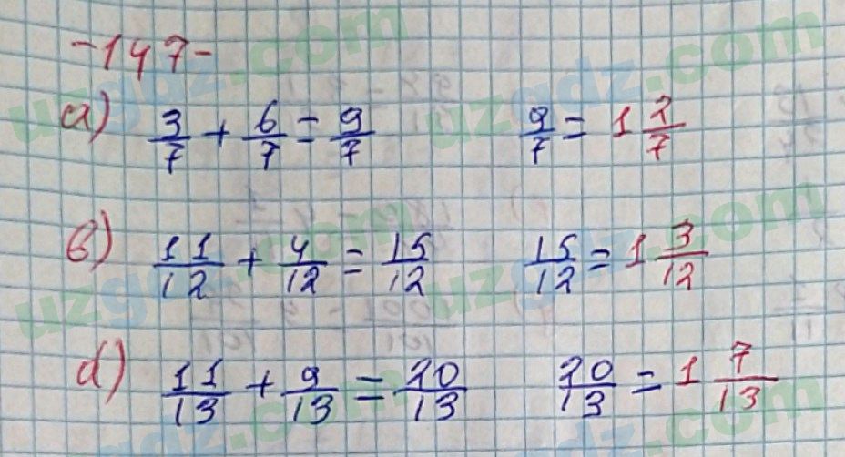 Математика Хайдаров 5 класс 2020 Упражнение 147