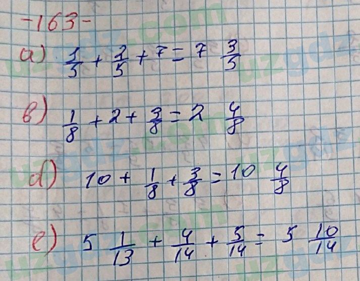 Математика Хайдаров 5 класс 2020 Упражнение 163
