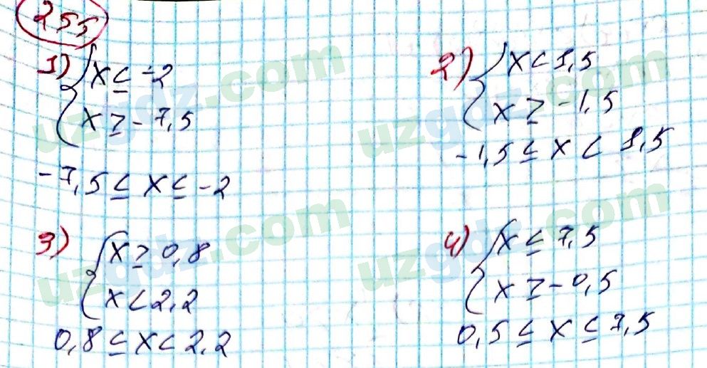 Алгебра Алимов 8 класс 2019 Упражнение 255