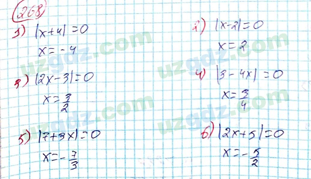 Алгебра Алимов 8 класс 2019 Упражнение 268