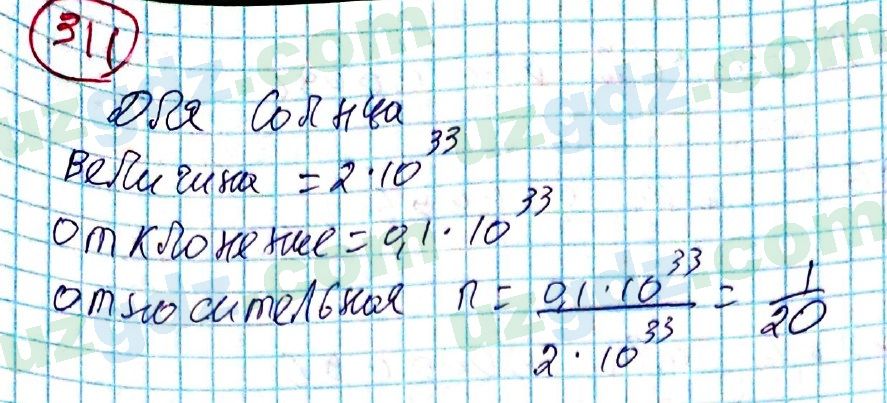 Алгебра Алимов 8 класс 2019 Упражнение 311