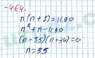Алгебра Алимов 8 класс 2019 Упражнение 464